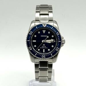 【美品】SEIKO セイコー PROSPEX プロスペックス SBDN079 V147-0CS0 腕時計 SOLAR ソーラー DIVER SCUBA 青文字盤 デイト 三針