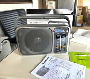 未使用品　Panasonic パナソニック ワイドFM対応 FM/AMポータブルラジオ RF-2450 ACコード付き