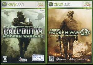 2本組★XBOX360 コールオブデューティ4 モダンウォーフェア＋コールオブデューティ モダンウォーフェア2 ◆CALL OF DUTY4 MODERN WARFARE 2