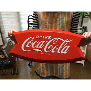 コカコーラ エンボスメタルサイン COKE ARCIFORM アメリカ雑貨コカ,コーラ雑貨 アメリカン雑貨