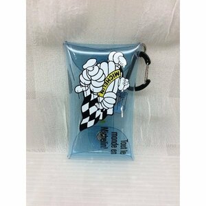 ミシュラン　Michelin　（ブルー）Ｃｌｅａｒ　ｐｏｕｃｈ　Ｓ／Ｒｕｎ　ｂｉｂ 　ビバンダム　車 バイク アメリカン雑貨