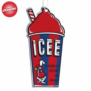 ICEE CUP OLD　エァーフレッシュナー（STRAWBERRY の香り）車　芳香剤　カーアクセサリー　