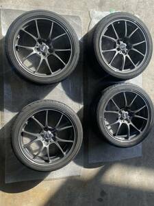 【鍛造】TWS Ｔ66-Ｆ18インチ8j44 225/40R18 ADVAN FLEVA 86/BRZ4本セット