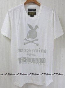 新品 本物マスターマインドXネイバーフッド阪急大阪 限定スカルバニーTシャツ Mレザーmastermind JAPAN×NEIGHBORHOODデニム ジャケットMMJ