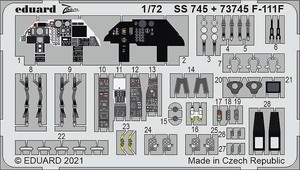 エデュアルド(73745) 1/72 F-111F用エッチングパーツ(ハセガワ/Hobby 2000用)