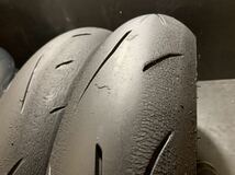 13 バリ山 ダンロップ α-13SP 110/70R17 140/70R17 ラップ巻室内保管 150/60 R11 スーパーコルサ_画像2