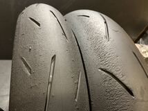 13 バリ山 ダンロップ α-13SP 110/70R17 140/70R17 ラップ巻室内保管 150/60 R11 スーパーコルサ_画像3