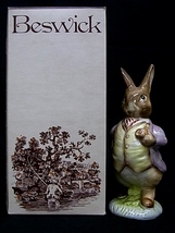e10788　英国　BESWICK　BEATRIX POTER'S　ベスウィック　フィギュリン　陶器人形　Mr.Benjamin Bunny　1965年　⑧_画像1