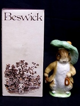 e10796　英国　BESWICK　BEATRIX POTER'S　ベスウィック　フィギュリン　陶器人形　Benjamin Bunny　1948年　⑯_画像1