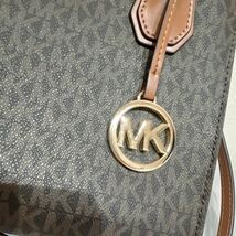 マイケルコース メッセンジャー バッグ ブラウン MICHAEL KORS ショルダーバッグ 2way ハンドバッグ _画像8