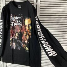 1スタ ZPX 黒 バンド 長袖 Tシャツ ロンT システムオブアダウン SYSTEM OF A DOWN 長袖 90s 00s_画像5