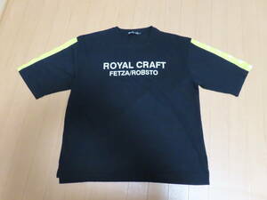 美品！ 丸首 Ｔシャツ　サイズ L　色 ブラック　ROYAL CRAFT　FETZA / ROBSTO