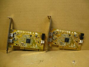 ▽HP 515182-001 354614-008 2ポート FireWire400(IEEE1394) 増設カード 2枚 PCI 中古 GLF-C050-PCB-600