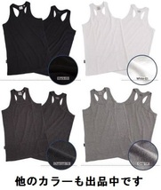 AVIREX リブ タンクトップ BACK CROSS グレー Sサイズ / 《DAILY》RIB TANK TOP バッククロス 灰色 デイリーウェア アビレックス_画像9