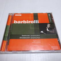 輸入盤/BBC「ベートーヴェン：交響曲5番(1966年) / ショスタコーヴィチ：交響曲5番(1963年)」バルビローリ＆ハレ管_画像1