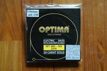 OPTIMA 24K GOLD STRINGS 5弦 コーティング弦 45/130_画像1