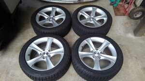 ☆AGA 17×8J +41 5穴 112 ハブ径約73㎜ BMW 225/50R17 94Q 2011年製造 残り溝7㎜前後 ブリジストン製 スタッドレス 中古4本セット☆