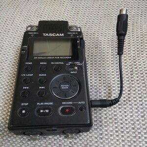 [ジャンク]TASCAM DR-100 mk2 リニアPCMレコーダー ICレコーダー 　液晶割れあり