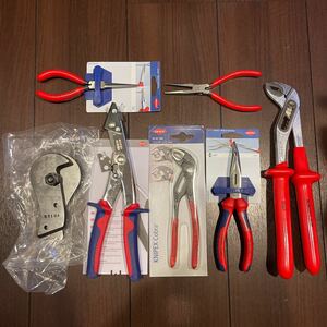 KNIPEX クニペックス　セット　ベントノーズプライヤー　コブラ　アリゲーター　ニブラー　鉄板カッター　工具