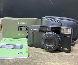 S-8◆1円～◆Canon Autoboy S PANORAMA コンパクトカメラ フィルムカメラ パノラマ 箱、取説付き