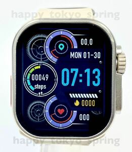 新品 Apple Watch 代替品 2.19インチ 大画面 S9 Ultra 9 スマートウォッチ 通話 音楽 多機能 健康 スポーツ 防水 血中酸素 android 血圧