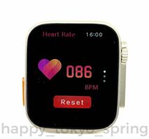 新品 Apple Watch 代替品 2.19インチ 大画面 S9 Ultra スマートウォッチ 通話 音楽 多機能 健康 スポーツ 防水 血中酸素 android 血圧 _画像9
