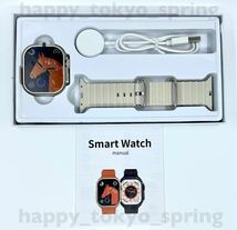 新品 Apple Watch 代替品 2.19インチ 大画面 S9 Ultra 9 スマートウォッチ 通話 音楽 多機能 健康 スポーツ 防水 血中酸素 android 血圧._画像4
