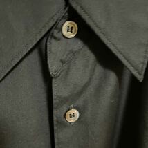 最終出品 定価3万以上、コムデギャルソンオムプリュス　開襟シャツ・長袖シャツ ブラック_画像3