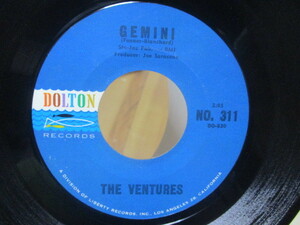 VENTURES venturess zGEMINI Gemini c/w LA BAMBAla* van ba rice EP Don * Wilson no- key * Edwards meru* Taylor 