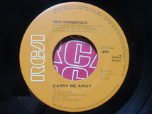 美盤 リック・スプリングフィールド RICK SPRINGFIELD ジェシーズ・ガール JESSIE'S GIRL c/w キャリー・ミー・アウェイ CARRY ME AWAY EP_画像3