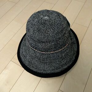 《新品》DAKS ダックス　オシャレな帽子、黒白混/L　Ｔ