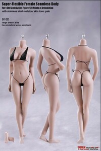 TBLeague S10D iron .si-m less super moveable woman element body PALE.L bust 1/6 action figure new goods unopened element body only head none 