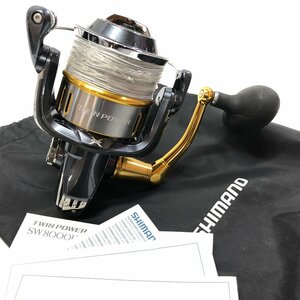 Q シマノ 15 ツインパワー SW 14000 スピニングリール 袋 説明書|SHIMANO TWINPOWER 03323 釣具 リール