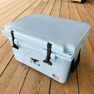 o LUKA cooler-box 26QT голубой cooler-box America производства | ORCA Coolers 26 Quart Light Blue кемпинг рыбалка кондиционер 