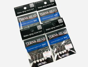 【新品/1.6g M×4】ミザール ターンズヘッド サイズM 1.6g 5pcs×4袋 新品 ジグヘッド MIZAR TERNS HEAD アジング フック ライトゲーム 針