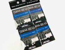 【新品/0.7g M×4】ミザール ターンズヘッド サイズM 0.7g 5pcs×4袋 新品 ジグヘッド MIZAR TERNS HEAD アジング フック ライトゲーム 針_画像1