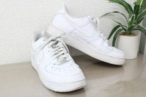 1000円～中古品 26.5cm NIKE AIR FORCE 1 AF1 エア フォース 1 ホワイト×ホワイト 1G662