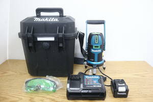 makita マキタ 充電式レーザー墨出し器 10.8V SK505GDN バッテリー×1 充電器 ケース付き 屋内・屋外兼用 3G833