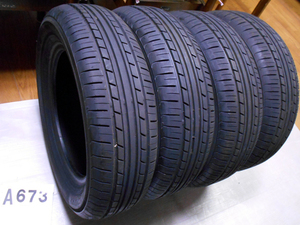 コンパクトクラスに◆ヨコハマECOS ES31 175/65R14 バリ山 中古4本セット　A673