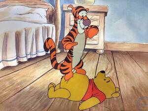 Disney　ディズニー　くまのプーさん　ティガー　セル画　原画　限定　レア　入手困難