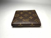 E315 1円 LOUIS VUITTON ルイヴィトン M61675 モノグラム ポルトフォイユマルコ 二つ折り 財布 ウォレット ミュルティブル_画像4