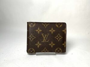 E356 1円 LOUIS VUITTON ルイヴィトン ミュルティブル モノグラム マルコ 二つ折 財布 ウォレット メンズ　ヴィンテージ　札入れ