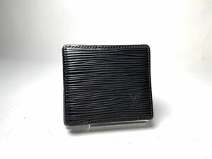 E399 1円 極美品 LOUIS VUITTON ルイヴィトン エピ ポルトモネ・ボワット M63695 財布　コインケース 小銭入れ　ブラック 黒 ウォレット