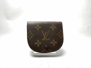 E337 美品　1円 LOUIS VUITTON ルイヴィトン M61970 モノグラム ポルト モネ グゼ コインケース コインパース 小銭入れ ブラウン系