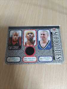 〇02-03 Fleer Tradition School Ties Game-Used Singles R.Jefferson/J.Terry Jkt/M.Bibby ジェファーソン/テリー/ビビー ST6B