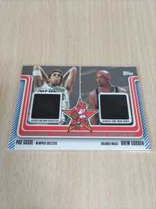 〇03-04 Topps Welcome to Atlanta Dual Relics P.Gasol/D.Gooden ガソル/グッデン WA-13