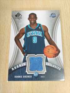 〇06-07 SP Authentic Rookie Exclusives Jerseys R.Brewer ブリューワー RE-RO