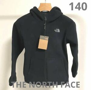 ノースフェイス フリースパーカージャケット キッズ140 黒THE NORTH FACE