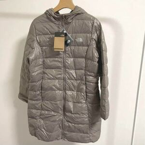 日本未入荷 ノースフェイス ライトダウン レディースL カーキ THE NORTH FACE