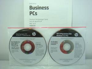 HP Operating System DVD リカバリー 日本語,英語,中国語など対応 ProDesk 600 G1 EliteDesk 800 G1 Win 7/8.1 Pro 64-bit リカバリDVD